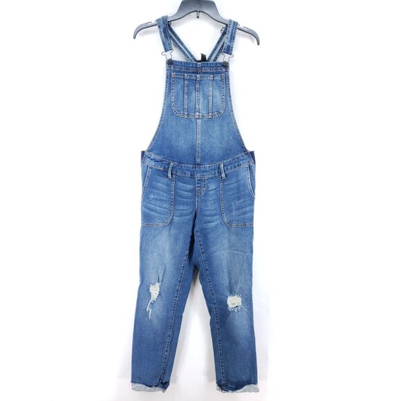 Indigo Blue Maternity Overalls Women's Size XS - Picture 1 of 10